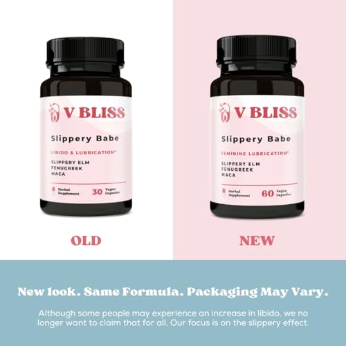 V Bliss Slippery Babe Vaginal Moisturizer Capsules | Relieves Vaginal Dryness with Slippery Elm V Bliss