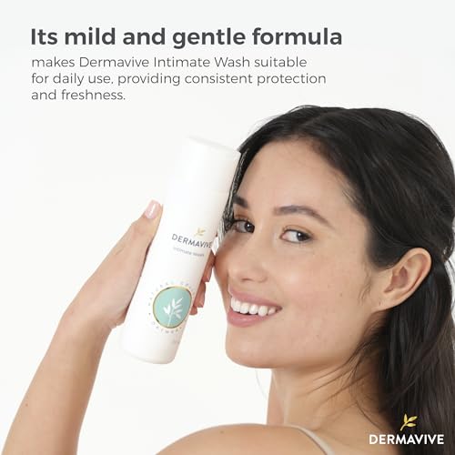 Dermavive Intimate Wash, Gentle Feminine Cleanser for Women, Soap-Free Feminine Hygiene Wash Dermavive