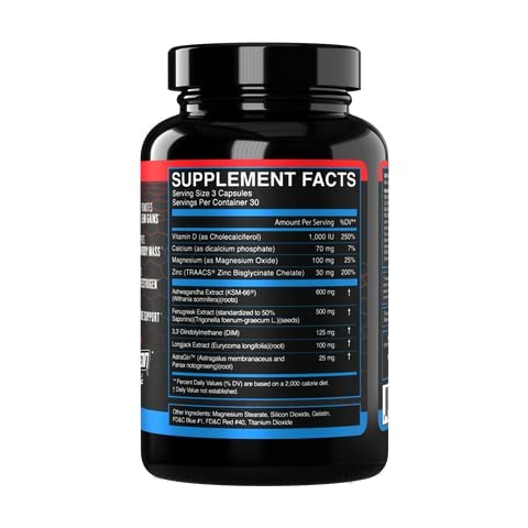 eFlow Nutrition Enflux Natural T Support with KSM-66 Ashwagandha - Supplement eFlow Nutrition