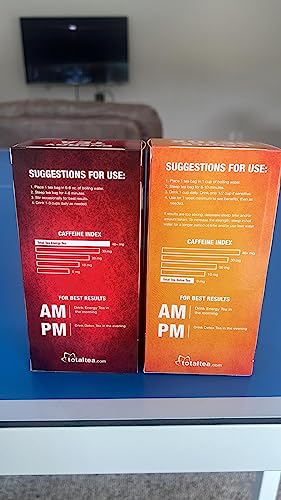 Total Tea Detox Tea & Energy Tea Set - 25 Day Detox Tea - Herbal SIim Tea Total Tea