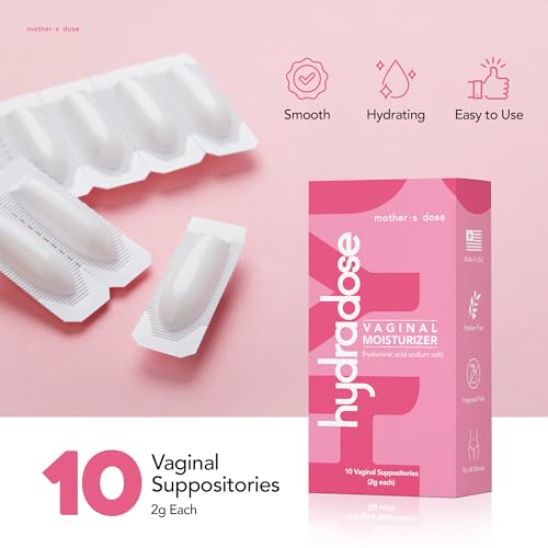 Mother's Dose Hyaluronic Acid Suppository HydraDose- Hormone Free Moisturizer MOTHER·S DOSE