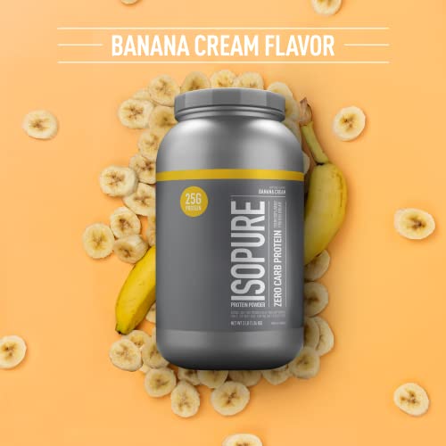 Isopure Protein Powder, Zero Carb Whey Isolate with Vitamin C & Zinc for Immune Support Isopure