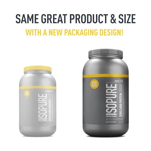 Isopure Protein Powder, Zero Carb Whey Isolate with Vitamin C & Zinc for Immune Support Isopure