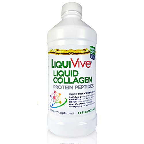 LiquiVive Liquid Collagen Protein Peptides Concentrate | Pure Hydrolyzed Super Multi Collagen