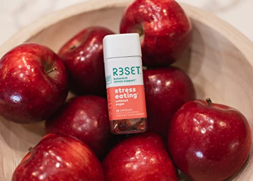 R3SET Stress Eating Daily Supplement Capsules – Apple Cinnamon – 28ct R3SET