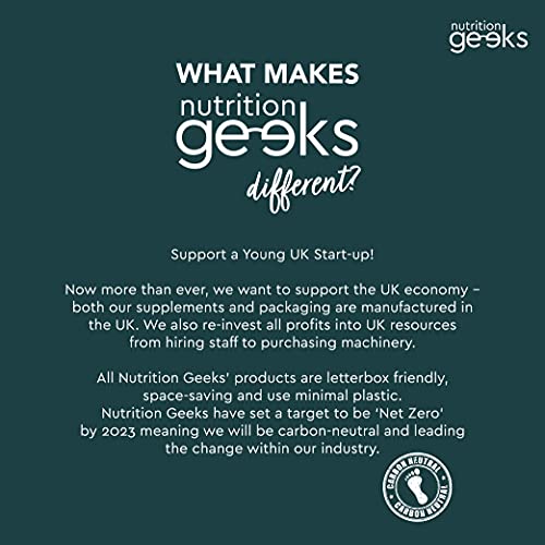 Nutrition Geeks Biotin Hair Growth Supplement - 180 Tablets Enhanced with Zinc Nutrition Geeks