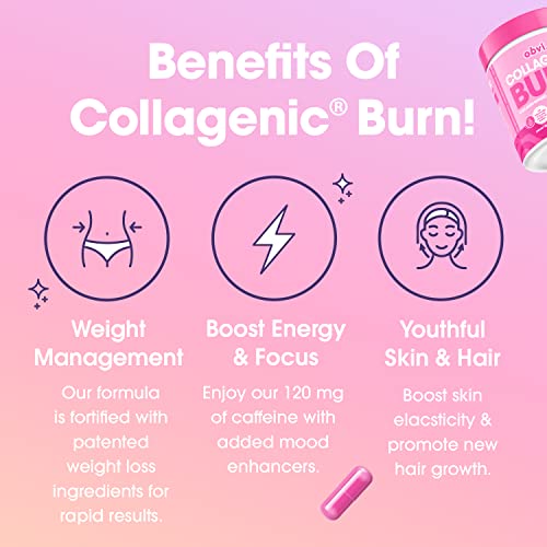 Obvi Collagenic Burn, Collagenic Fat Burner, Thermogenic Fat Burner for Weight Loss Obvi