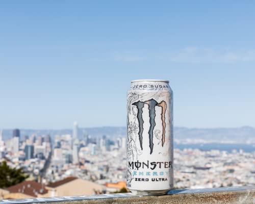 Monster Energy Zero Ultra, Sugar Free Energy Drink, 16 Ounce (Pack of 15) Monster Energy