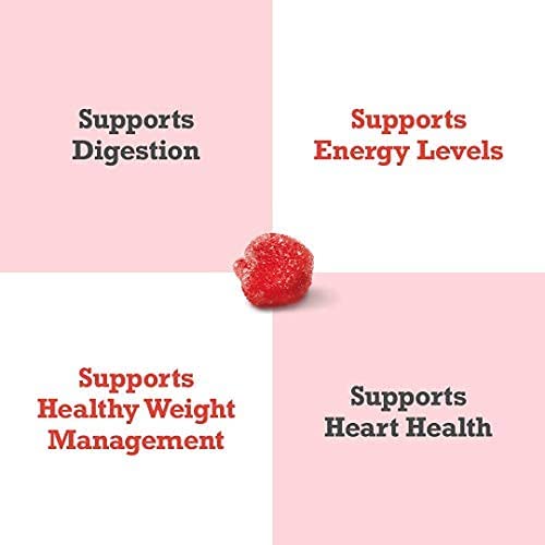 Apple Cider Vinegar Gummies with The Mother 1000mg Enhanced with Vitamin B12 & Folic Free Soul