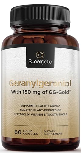 Premium Geranylgeraniol Supplement – GG-Gold 150mg with DeltaGold Vitamin E Tocotrienols