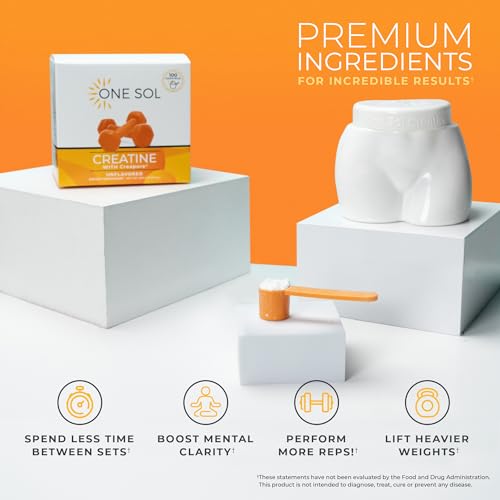 One Sol Creatine for Women Booty Gain, All Natural Women's Creatine Powder One Sol