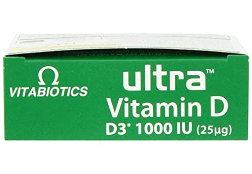 Vitabiotics Ultra Vitamin D Tablets 1000IU Optimum Level -96 count (Pack of 1) Vitabiotics Ultra