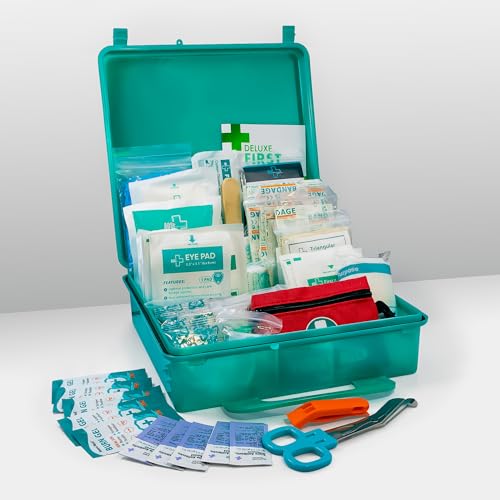 General Medi 360 Pieces Hardcase First Aid Kit - Comprehensive Large First Aid Box General Medi