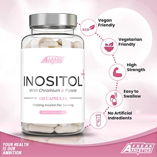 Myo-Inositol Capsules by Freak Athletics - Inositol Capsules with Chromium & Folate Freak Athletics