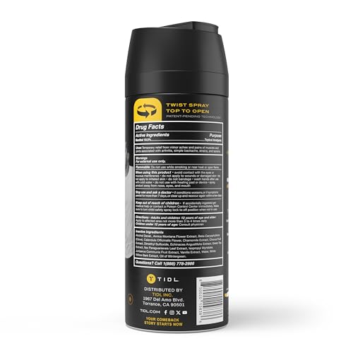 TIDL Cryotherapy Spray - Advanced Pain Relief for Rapid Recovery, Instant Cooling TIDL