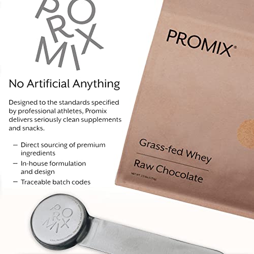 Promix Whey Protein Powder, Raw Chocolate - 2.5lb Bulk - Grass-Fed & 100% All ProMix Nutrition