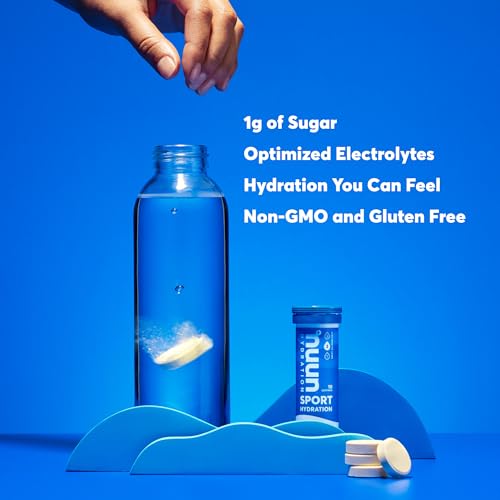 Nuun Sport Electrolyte Tablets for Proactive Hydration, Mixed Citrus Berry Flavors, 4 Pack Nuun