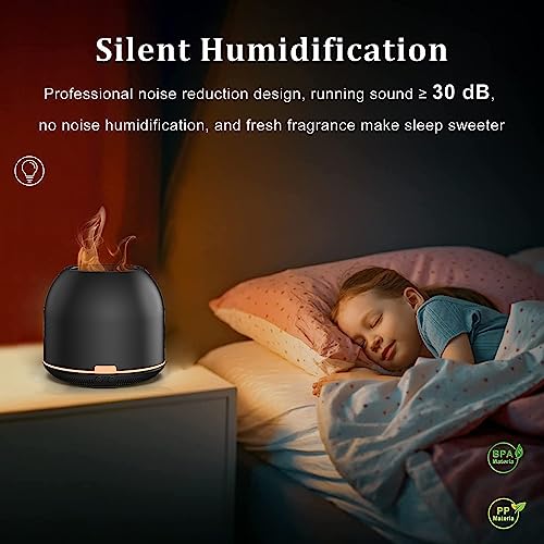 Flame-Light Aroma Diffuser,Ultrasonic Aromatherapy Diffuser with Auto-Off Function Timers Otheya