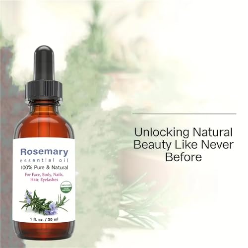 Rosemary Oil Organic Essential Natural Rosemary Oil for Hair, Pure Rosemary Essential Oil for Diffuser, 30ml VDDO