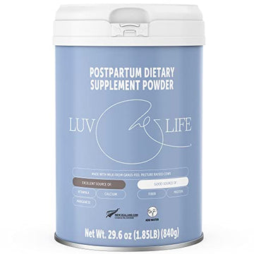 LUV&LIFE Postpartum Vitamin Supplement Powder Vanilla Flavored Has Postnatal Multivitamins
