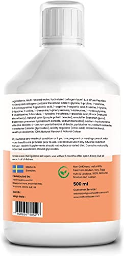 Liquid Collagen Peptides Supplement, Faster Absorption Dietary Hydrolyzed Drink Ved