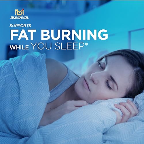 BMVINVOL Night Time Fat Burner 120Capsules, 12-in-1 Powerful Blend of Green Tea BMVINVOL