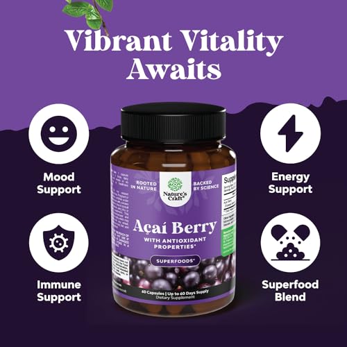 Natural Acai Berry Weight Loss Supplement Detox Products Antioxidant Superfood Natures Craft
