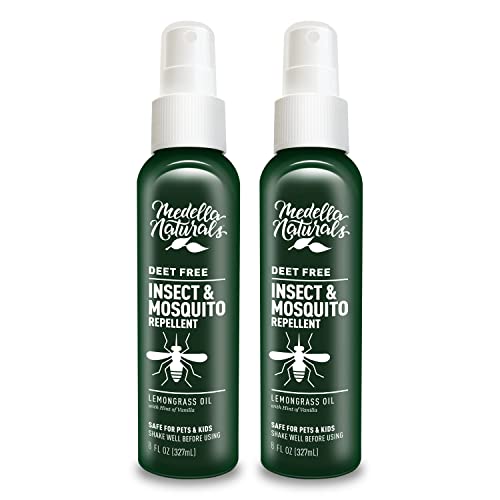 Deet-Free Insect & Mosquito Repellent Pack of 2 (8 oz) – Nice Smelling Medella Naturals