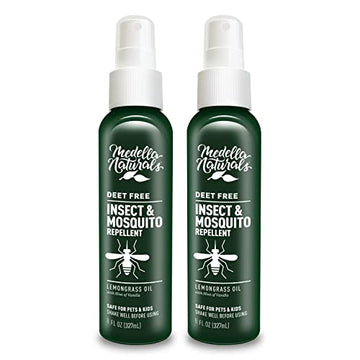 Deet-Free Insect & Mosquito Repellent Pack of 2 (8 oz) – Nice Smelling Medella Naturals