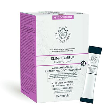 Gianluca Mech - Slim-Kombu, Keto Compliant Slimming Tonic, Gluten Free Dietary Supplement
