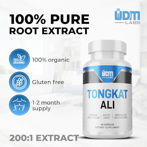 UDMLABS TonAli Capsules | 200:1 Extract | 60 Capsules Generic