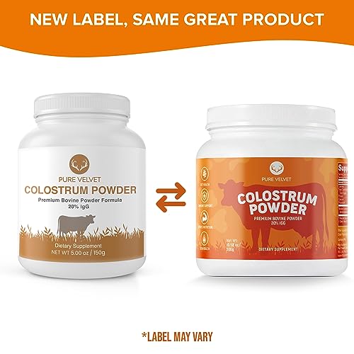 Pure Velvet Colostrum Powder for Gut Health, Bloating, Hair Growth, Immune Support Pure Velvet