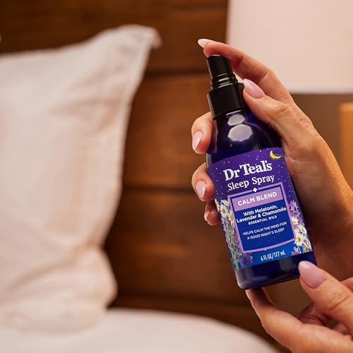 Dr Teal's Sleep Spray with Melatonin & Essential Oil Blend, 6 fl oz (Pack of 3) Dr Teal's