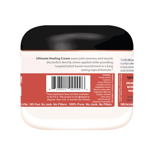Naturulz Ultimate Healing Cream 4 Ounce Fast-Acting Topical for Backs, Knees, Shoulders, Muscles Naturulz