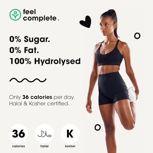 Feel Complete - High Protein Collagen - Premium Type 1 & 3 Hydrolysed Bovine Collagen - Halal - Skin, Hair & Nail Feel Complete