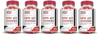 (5 Pack) Activboost Keto ACV Gummies Advanced Formula 1000MG Active Boost