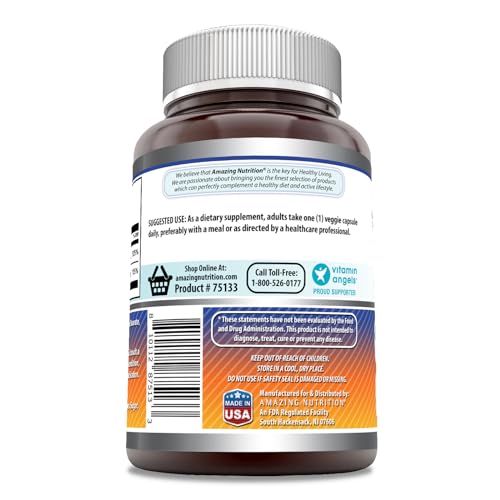 Amazing Formulas Vitamin D3 5000 IU with Vitamin K2 100 Mcg| 250 Veggie Capsules Amazing Nutrition