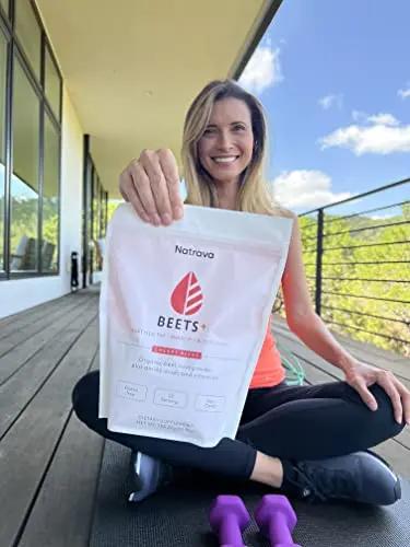 Natrava Beets+ | Organic Beet Root Powder, Vitamins, and Prebiotics | Supports Healthy Natrava