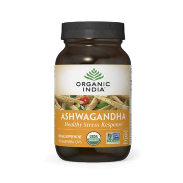 ORGANIC INDIA Ashwagandha Herbal Supplement - Vegan, Gluten-Free, Kosher