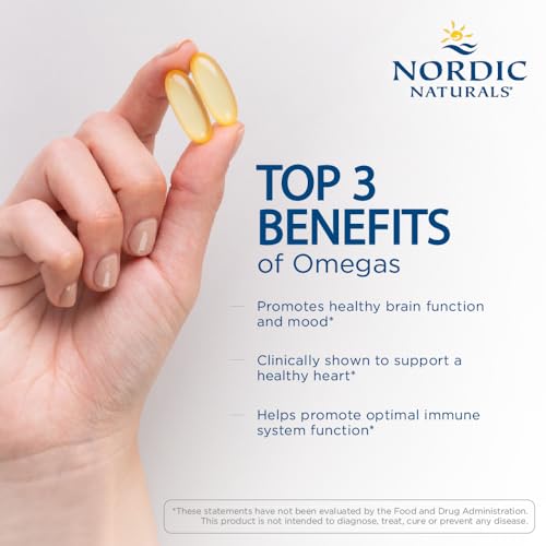 Nordic Naturals Ultimate Omega, Lemon Flavor - 60 Soft Gels - 1280 mg Omega-3 Nordic Naturals