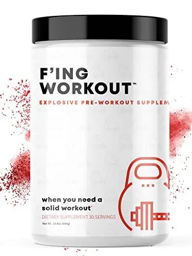 F'ing Workout - Explosive Pre-Workout Supplement (Sour Peach Rings)