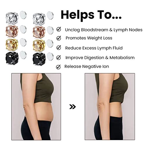 Non Pierced Atheniz Lymphvity Germanium Acupuncture Magnetic Earrings Women LIU JUN