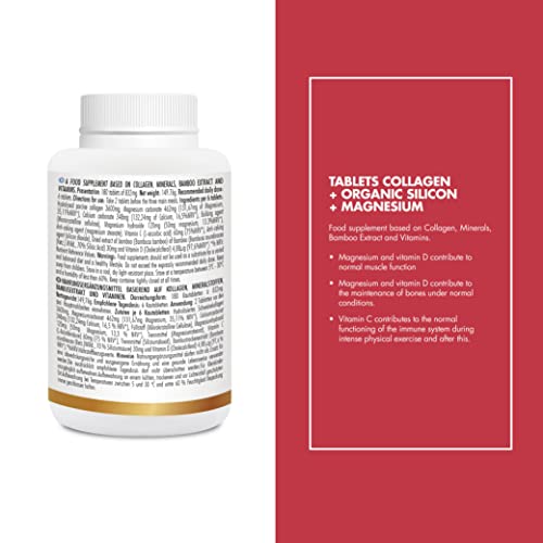 Bestdiet - Collagen with Silicon and Magnesium - Minerals - Bamboo Extract and Vitamins BEST DIET
