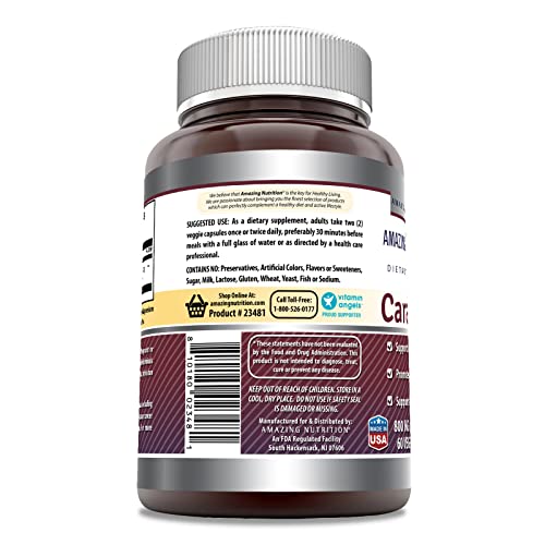 Amazing Formulas Caralluma Dietary Supplement 800 mg 60 Veggie Capsules Amazing Nutrition