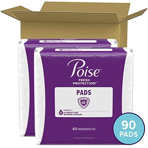 Poise Incontinence Pads & Postpartum Incontinence Pads, 6 Drop Ultimate Poise