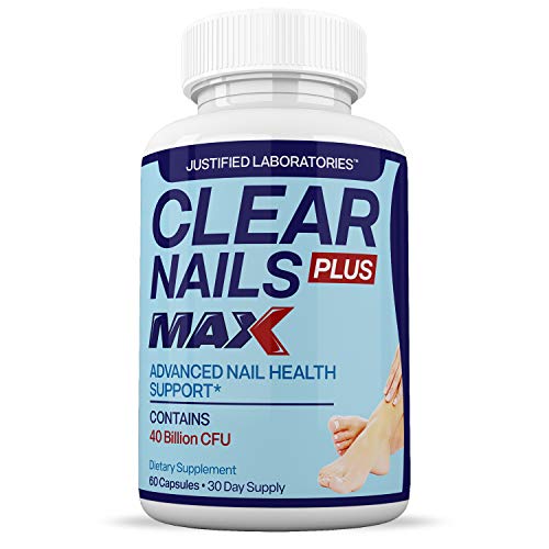 Justified Laboratories (3 Pack) Clear Nails Plus Max Pills 40 Billion CFU Probiotic 60 Caps Justified Laboratories