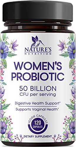 Probiotics for Women 4-in-1, 50 Billion CFU + Prebiotics, Vaginal Women's Probiotic 