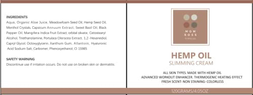 Full Body Hemp oil Slimming Hot Cream - Weight Loss Fat Burning Inch Reducing Heath Secret