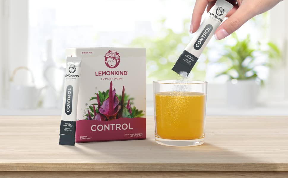 LEMONKIND Organic Zero Calorie Control - Healthy Supplement for Controling Snacking LEMONKIND