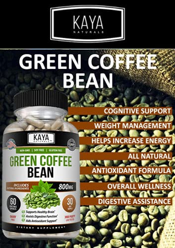 Kaya Naturals Green Coffee Bean 60ct - Weight Management Kaya Naturals